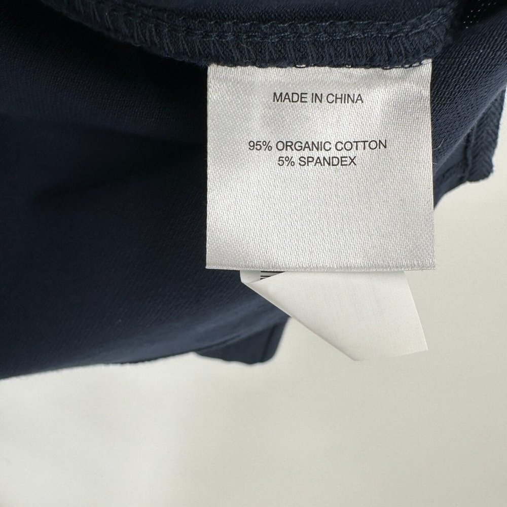 Quince Men's Organic Cotton Long Sleeve Pique Polo Shirt Navy Blue sz S NWT - Picture 4 of 5